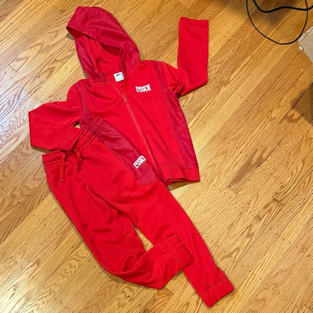 Nike Red track suit set